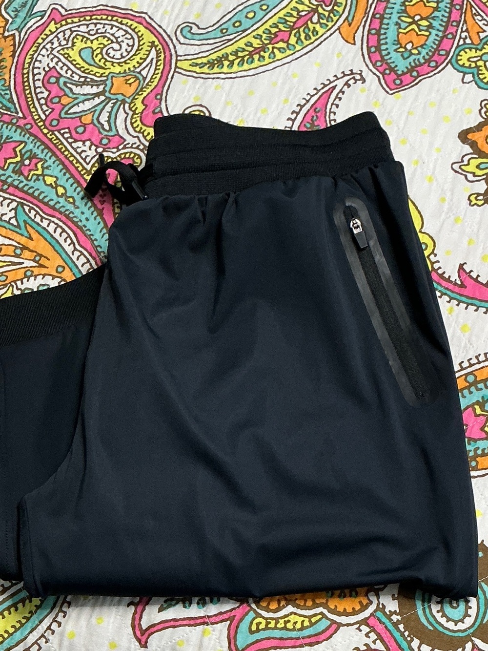 Black Athletic Jogger Pants - Lightweight Performance